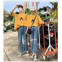 ÁO THUN TAY LỠ NAM NỮ UNISEX FORM RỘNG KIỂU DÁNG HÀN QUỐC THỜI TRANG CAO CẤP - AC245