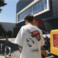 ÁO THUN TAY LỠ NAM NỮ UNISEX FORM RỘNG KIỂU DÁNG HÀN QUỐC THỜI TRANG CAO CẤP - AC204