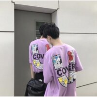 ÁO THUN TAY LỠ NAM NỮ UNISEX FORM RỘNG KIỂU DÁNG HÀN QUỐC THỜI TRANG CAO CẤP - AC135