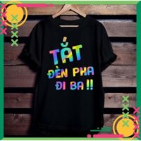 Áo Thun tay lỡ Phản Quang Tắt Đèn Pha Đi Ba form rộng unisex chất Cotton freesize cho nam và nữ, co giãn thoải mái PQ21