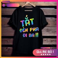 Áo Thun tay lỡ Phản Quang Tắt Đèn Pha Đi Ba form rộng unisex chất Cotton freesize cho nam và nữ, co giãn thoải mái PQ21