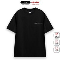 Áo thun tay lỡ SIGN.TEE phông Unisex nam nữ Cotton oversize form rộng LUNACY TB13 *