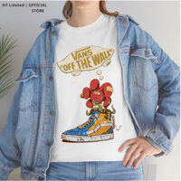Áo thun tay lỡ thiết kế Unisex họa tiết giày Van basic local brand HT Limited, 100% Cotton Cao Cấp dày mát