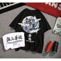 Áo thun tay lỡ vải cotton co giãn  - ĐEN-SIZE L