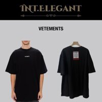 Áo thun tay lỡ Vetements france bản cao cấp ss21, Áo tee ovesize Vetement thêu logo, full tag mác