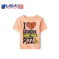 Áo thun tay ngắn cam Love Grandma Children's Place Auth Từ Mỹ (3037152_C9)