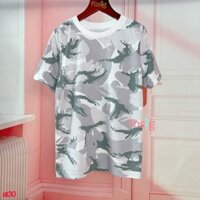 Áo Thun Tay Ngắn Cho Nam Adi... - Trắng Camo Xám