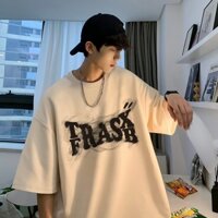 Áo Thun Tay Ngắn Cổ Tròn Dáng Rộng Thời Trang Mùa Hè Phong Cách Hàn Quốc Cho Nam Giới Có 2 Màu Size M-8XL