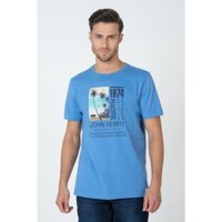 Áo Thun Tay Ngắn Họa Tiết Cây Dừa , chuẩn form, sang trọng, thanh lịch John Henry - TS23SS03C-RGUS