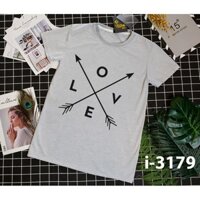 Áo thun tay ngắn in LOVE (Mẫu 1) - I3179