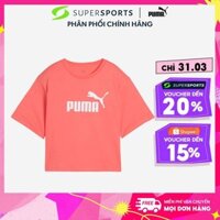 Áo Thun Tay Ngắn Nữ Puma Essential Cropped No. 1 Logo - Đỏ - 68497224 EDIH1203