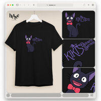 Áo thun tay ngắn unisex Dịch vụ giao hàng của phù thủy Kiki V3, cotton định lượng 220 GSM