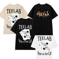 Áo Thun TEELAB Year Of The Cat Form Rộng Tay Lỡ Cực Đẹp