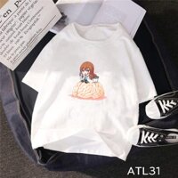 Áo thun teen nam nữ tay lỡ UNISEX NAM NỮ hình kích não