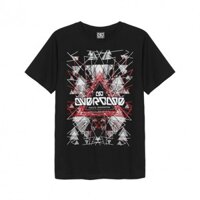 Áo thun Thái Lan in 3D OverDose trên nền tam giác đỏ trắng in chữ OverDose T0035-1