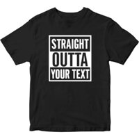 Áo thun thẳng Outta được cá nhân hóa tùy chỉnh Tên văn bản ngộ nghĩnh Quà tặng mới lạ