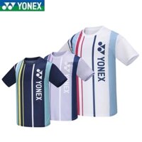 Áo thun thể thao bóng bàn YONEX mới thời trang có lưới thấm mồ hôi tay ngắn dành cho nam và nữ, áo tập luyện và thi đấu cho trẻ em