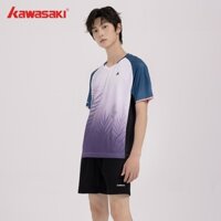 Áo thun thể thao cầu lông Kawasaki cổ chữ V tay ngắn K1C02-B2964 & K1C02-B1964 Cặp đôi nam và nữ thấm mồ hôi Nhanh khô thoáng khí Áo sơ mi thông thường
