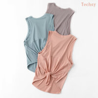 Áo thun thể thao không tay, không lưng cho nữ, nhanh khô, áo tank top lưới, áo thể thao mùa hè