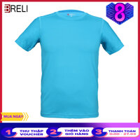 Áo thun thể thao nam áo phông tennis cầu lông chạy bộ BRELI thoáng mát với vải từ Nhật Bản - BAS2004 (Xanh) [bonus]