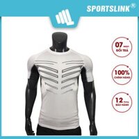 Áo thun thể thao nam Body Gym rằn ri Sportslink - Trắng - XL