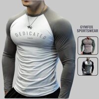 Áo Thun Thể Thao Nam Tay Dài Tập GYM  Form Ôm Body Dedicated