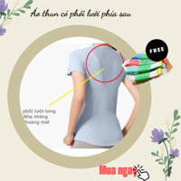 Áo thun thể thao nữ, áo thun phối lưới sau lưng, mặc thoáng mát