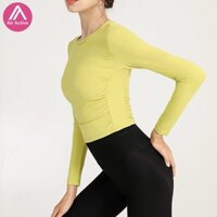 Áo Thun Thể Thao Nữ Tay Dài Dáng Ôm Bộ Đồ Tập Gym Yoga nữ