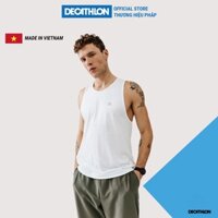 Áo thun thể thao tank top nam run dry KALENJI chuyên chạy bộ, nhanh khô - trắng - Hàng mới về
