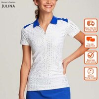 Áo thun thể theo nữ Polo màu trắng kim sa jf485 - Size S,M