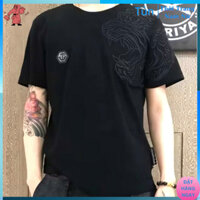 Áo Thun Thêu Hổ 1 Vai Philipp Plein qp ❤ Thời Trang Họa Tiết Cực Hot