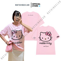 Áo thun Thêu Sticker Hello Kitty - Kim Tuyến Cao Cấp - Thời Trang Nam Nữ Unisex | NothingClub