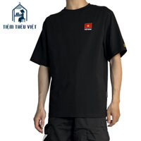 Áo thun Thêu Việt Nam, Hoa Hướng Dương, Cờ Đảng, ĐL-TD-Hp + chữ S Việt Nam sau lưng | Tiệm Thêu Việt