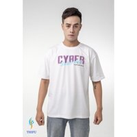 Áo Thun THIFU FASHION Tay Lỡ Hoạ Tiết Hoạt Hình CYBER Chất Liệu Cotton, Thấm Hút Tốt Phù Hợp Cho Cả Nam Và Nữ - TRẮNG,M