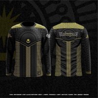 Áo thun thời trang 2025 Songket cổ tròn Ls Áo thun (áo thun sợi nhỏ) Áo thun ngoài trời