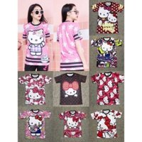 Áo thun thời trang C001 2024 Kitty M Cartoon Jersey