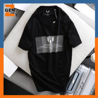 ÁO THUN THỜI TRANG NAM FORM RỘNG CỔ TRÒN IN CHỮ, CHẤT THUN COTTON SINGLE THOÁNG MÁT - LZ FASHION - LZPS146 - M 45 - 55kg - Đen