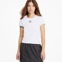 Áo Thun Thời Trang Nữ Puma Classics Fitted Tee White 599577_02