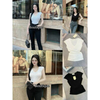 ÁO THUN TIM CỔ TAY HẾN DÁNG ÔM MS10377