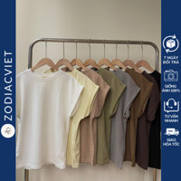 Áo thun tổ ong tay hến cổ tròn Miho house