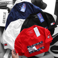 Áo thun Tommy chất liệu Cotton co giãn 4 chiều dành cho nam nữ