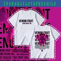 Áo Thun Trái Venom Fruit Blox Fruits Màu Trắng In 2 mặt - Chất thun có size trẻ em