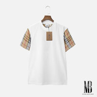 Áo thun trắng tay sọc BBR BIGSIZE UNISEX