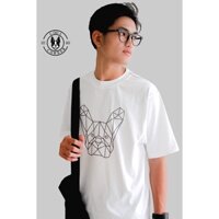 Áo thun trắng unisex chó mô hình Local brand Cool Corner