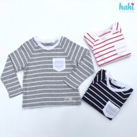 Áo thun trẻ em dài tay (3 màu) cho bé trai bé gái HAKI HK501