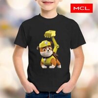 Áo Thun Trẻ Em In Hình Đội Chó Cứu Hộ - chú chó máy múc - SHOP Mẹ Gấu