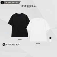 Áo thun trơn cao cấp Tee, Áo phông Unisex tay lỡ form rộng chất cotton 260gsm Premium 179Trendy DU001