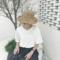 Áo thun trơn cổ tim