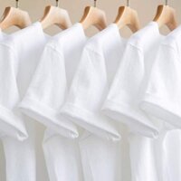 Áo Thun Trơn Dày Dặn Nam Nữ Cổ Tròn Tay Ngắn H&T 100% cotton, áo phông trơn nam nữ tay ngắn from suông 2 màu trắng đen