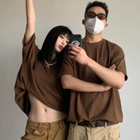 Áo Thun Trơn form rộng Thời Trang Nam Nữ 100% Cotton, Hàng Cao Cấp, Bền Đẹp, Thoáng Mát